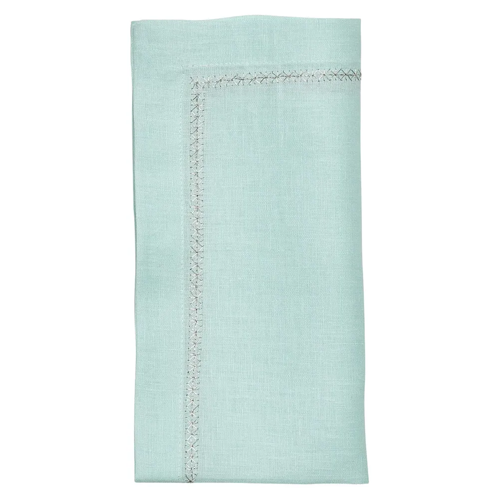 Fran Napkin Set of 4 - Seafoam, Linen