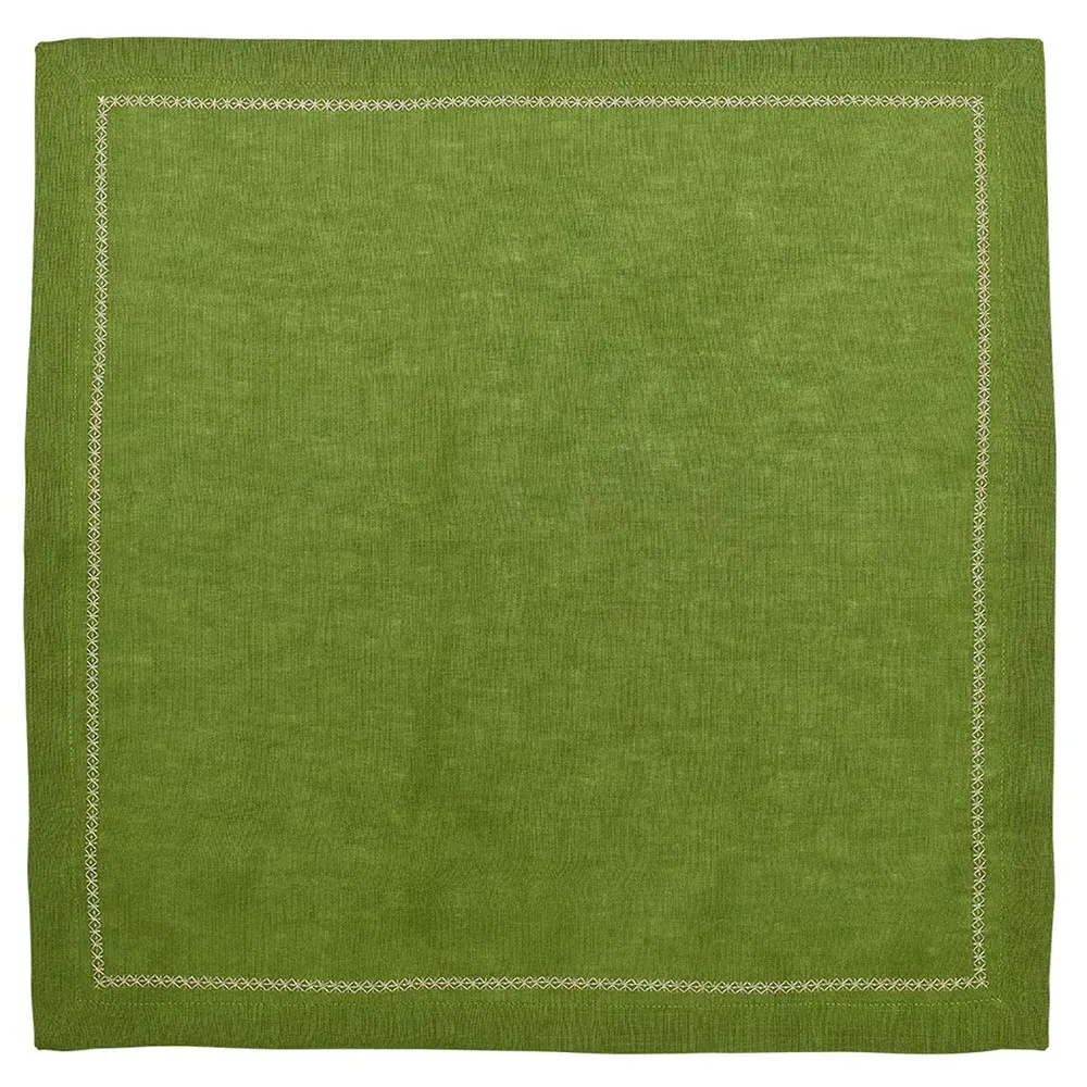 Fran Napkin Set of 4 - Spring Green, Linen