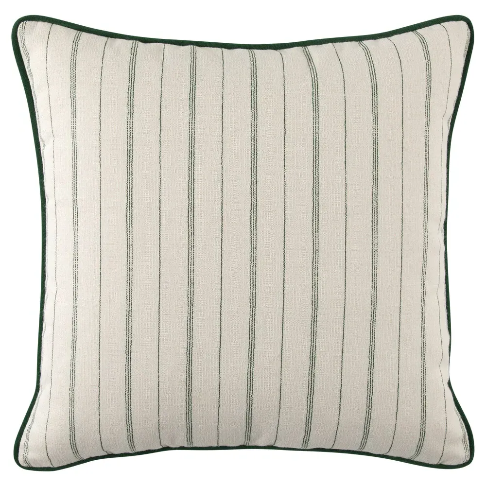 Franca French Striped Indoor Outdoor Throw Pillow - Green
