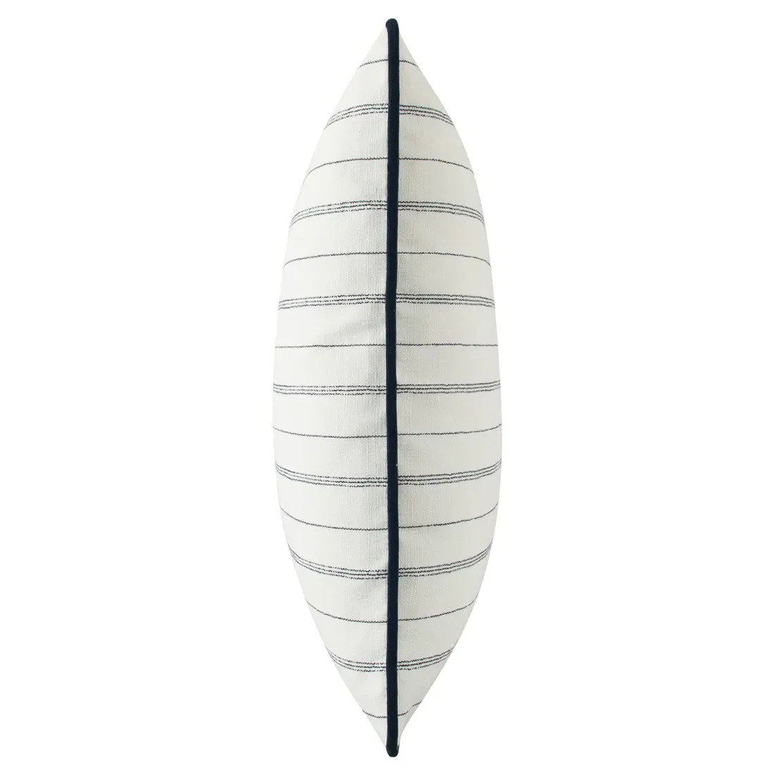 Franca French Striped Indoor Outdoor Throw Pillow - Navy Blue