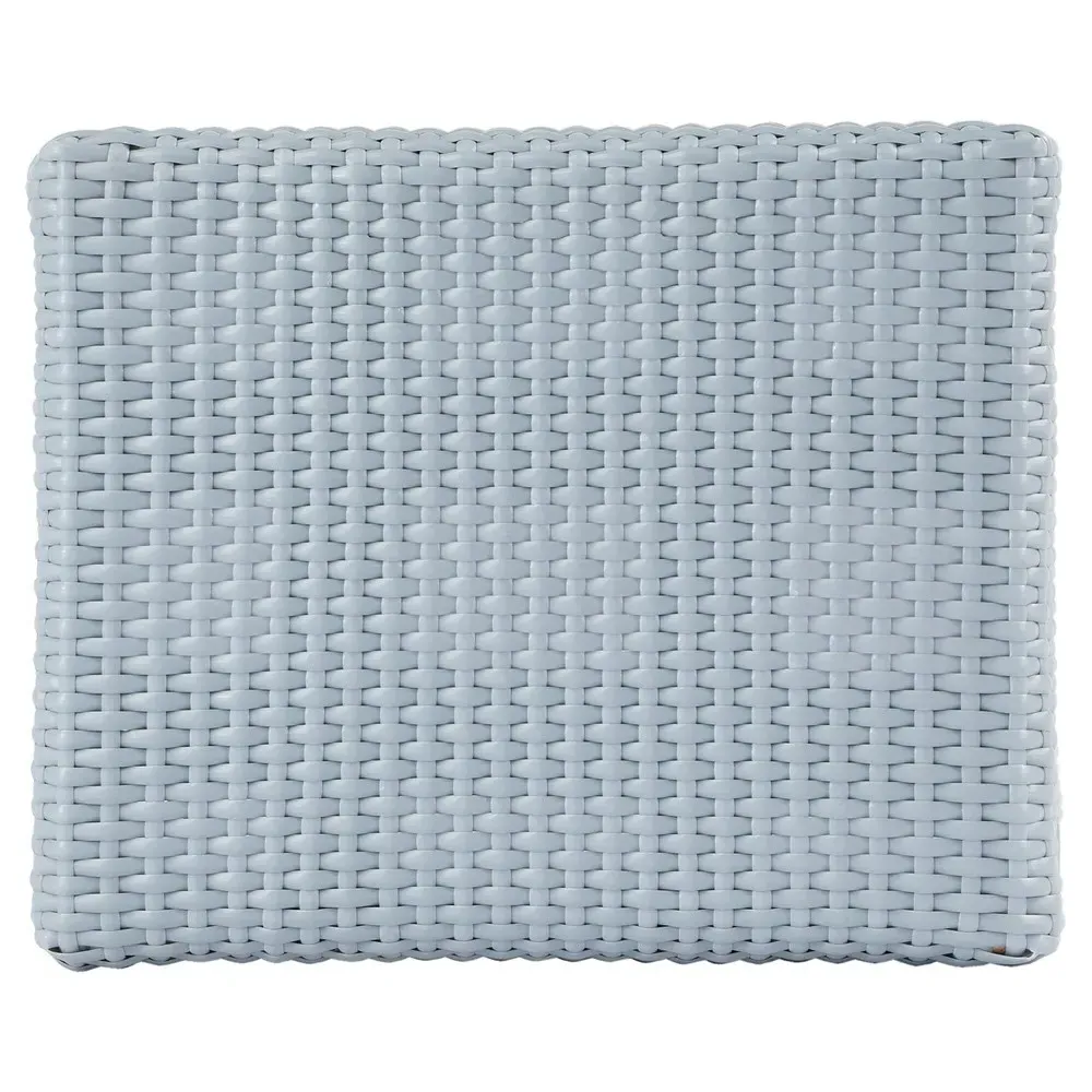 Frances Counter Stool - Blue, Rattan