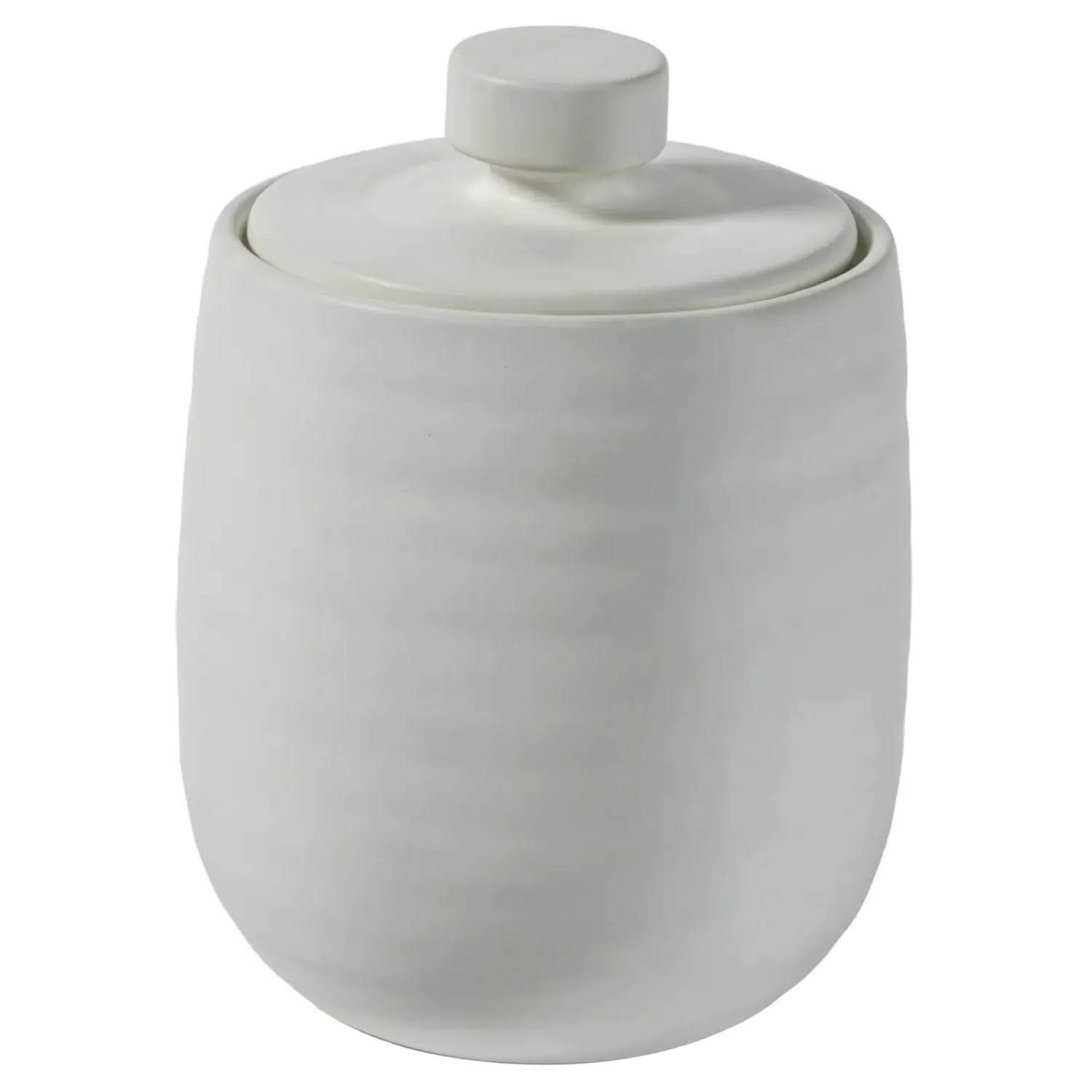 Frances Small Decorative Jar - White, Ceramic image