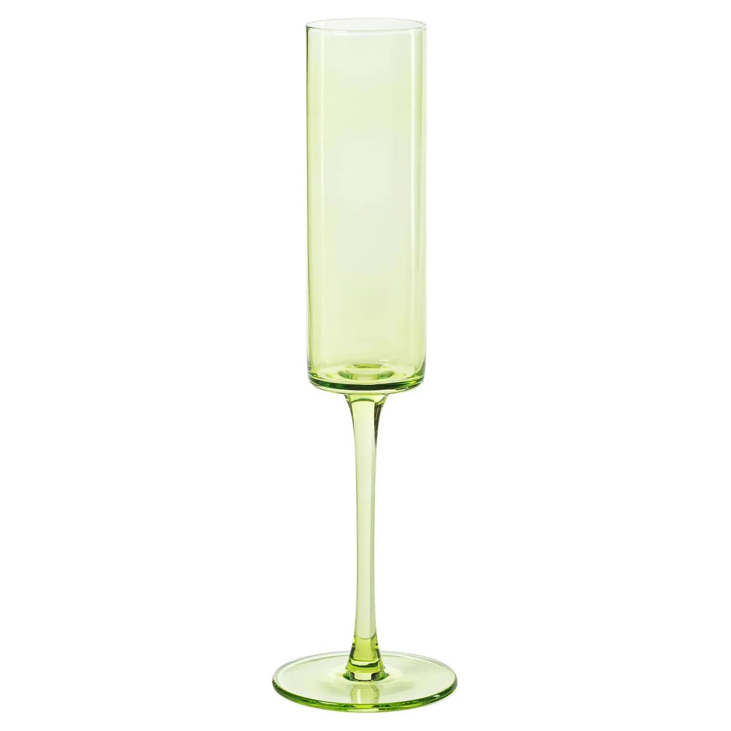 Franchesca Champagne Flute Set of 6 - Green, Glass