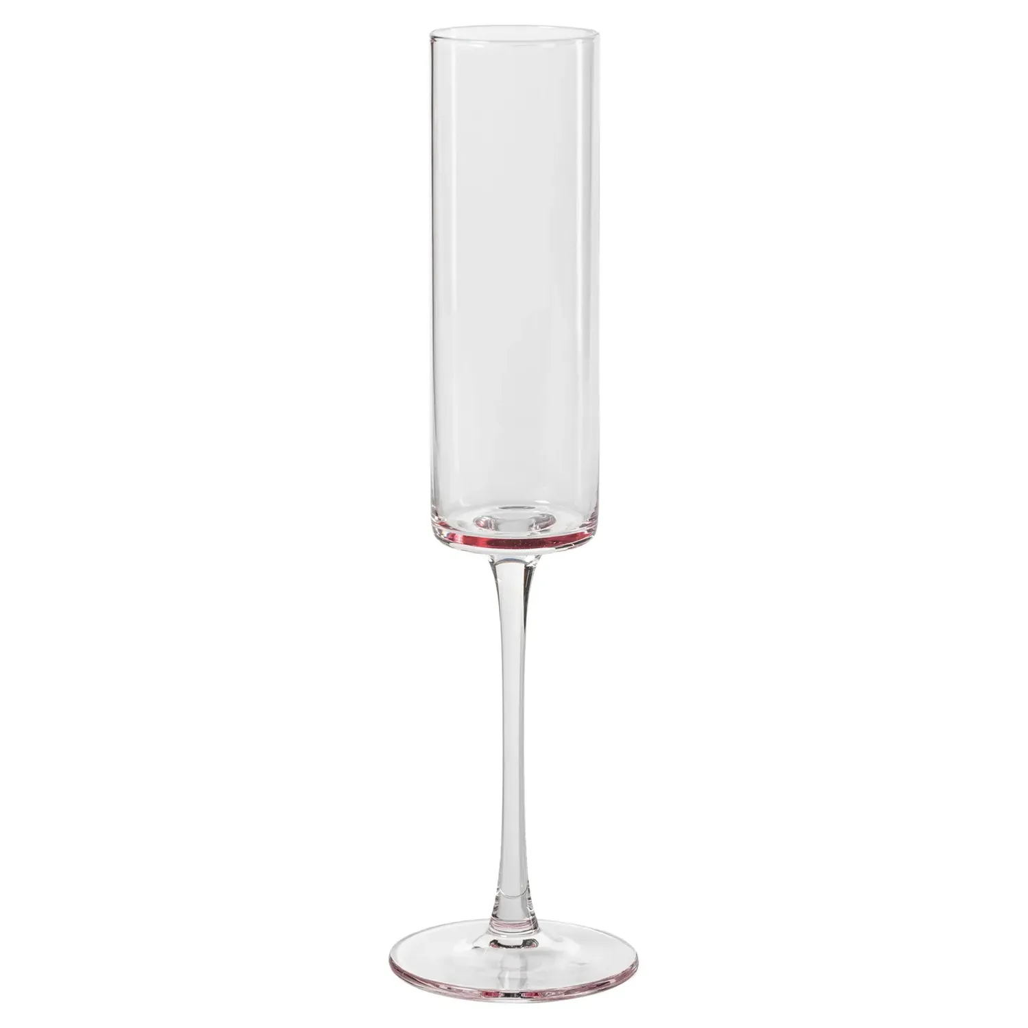 Franchesca Champagne Flute Set of 6 - Pink, Glass