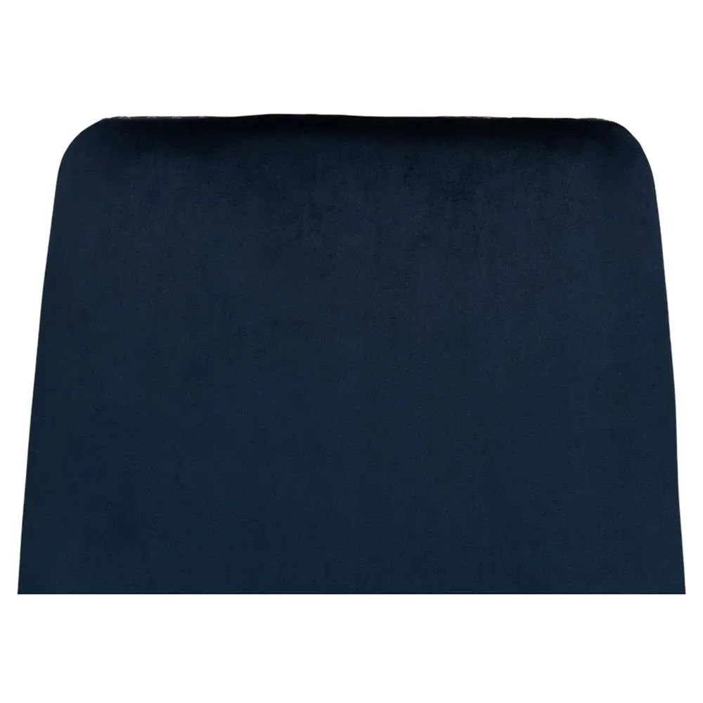 Francis Dining Chair with Nailhead Trim - Blue, Ash Wood