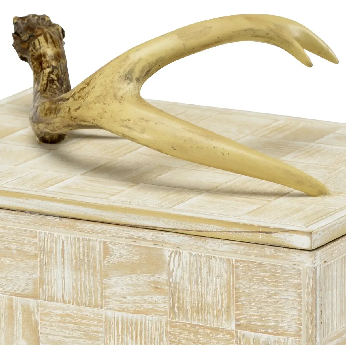 Francisco Decorative Box - White, Wood