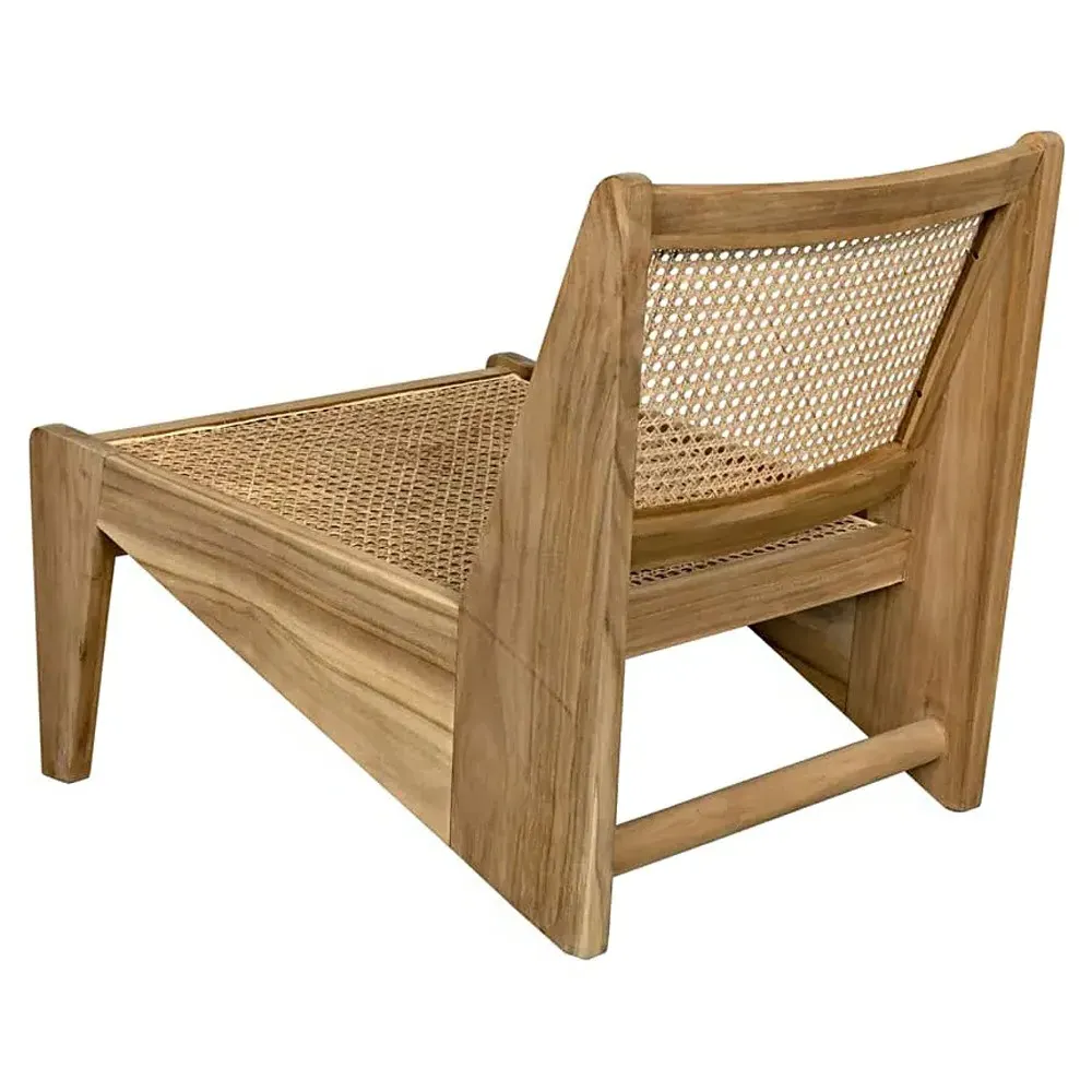 Frank Cane Accent Chair - Brown, Teak