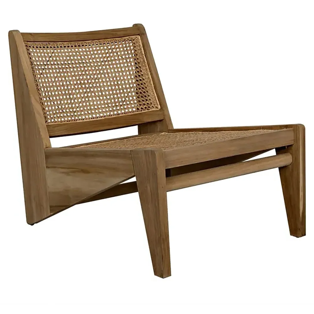 Frank Cane Accent Chair - Brown, Teak