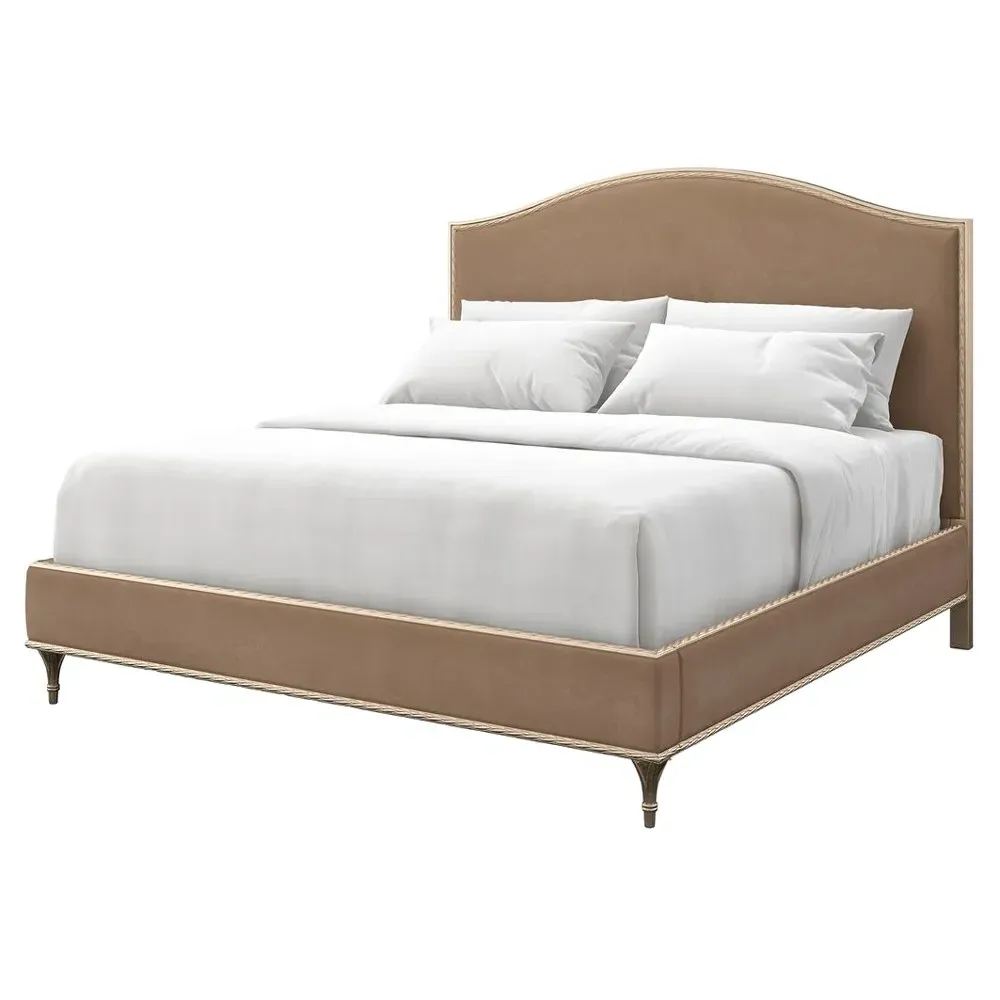 Frank King Size Bed Frame - Brown, Hardwood