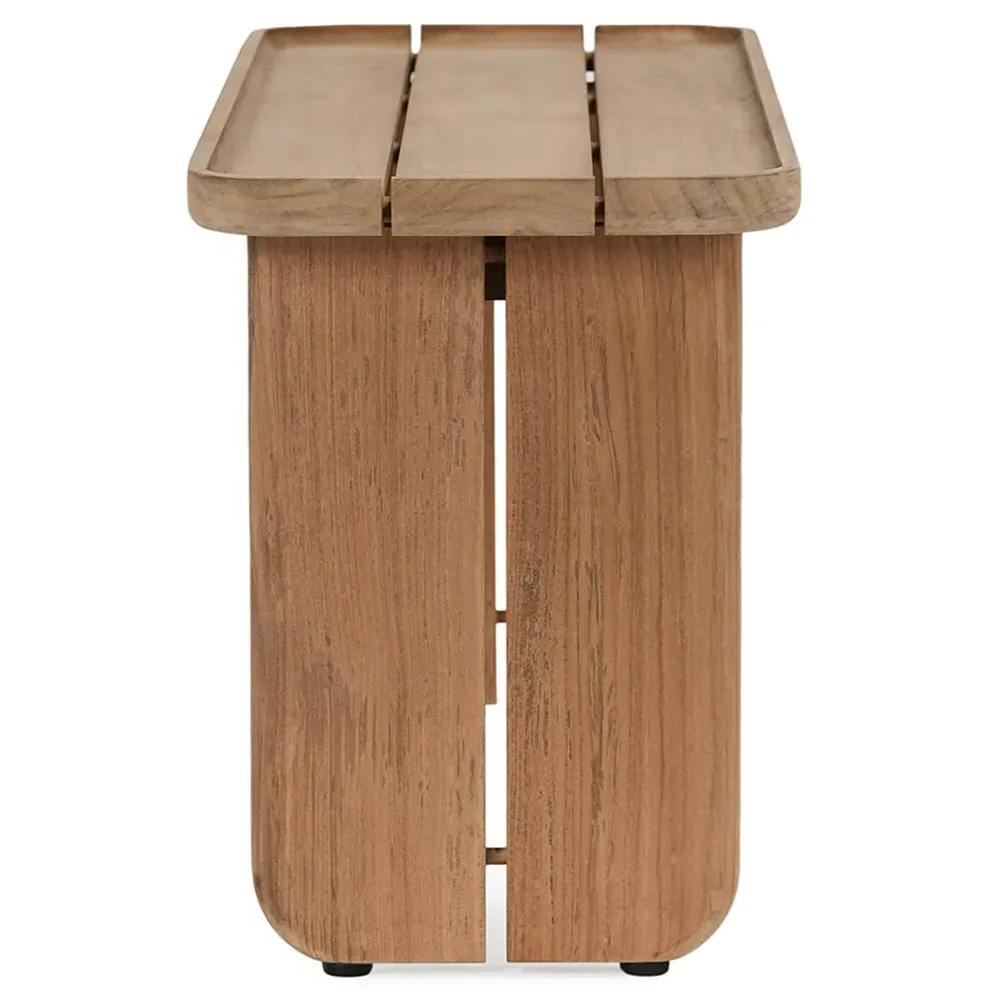 Frank Rectangular Outdoor Coffee Table - Brown, Teak