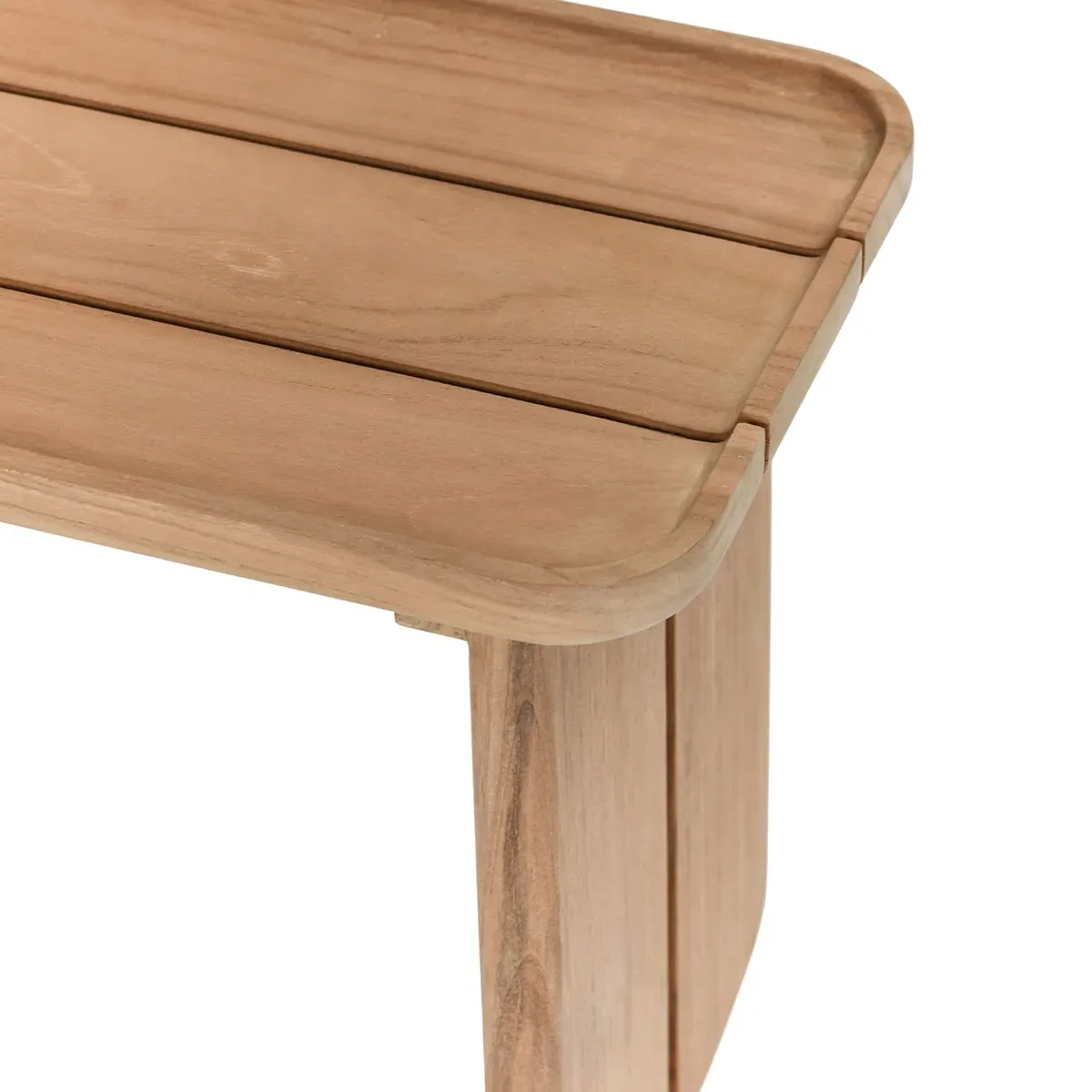 Frank Rectangular Outdoor Coffee Table - Brown, Teak