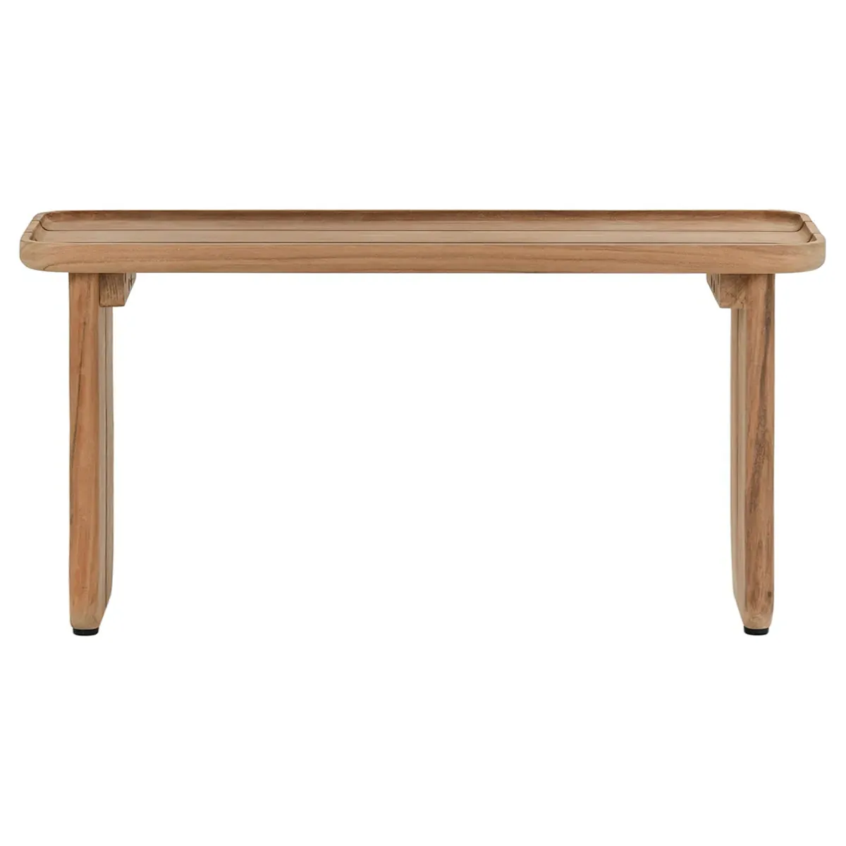 Frank Rectangular Outdoor Coffee Table - Brown, Teak image