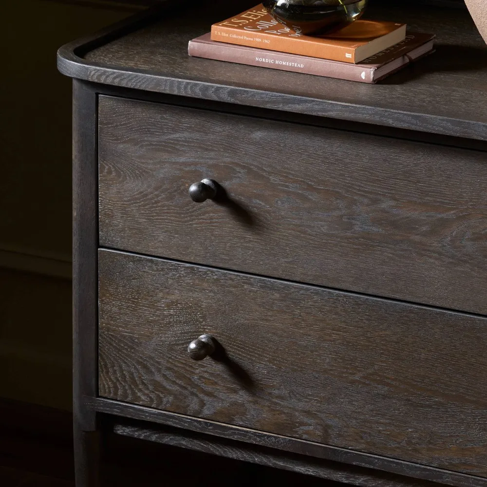 Franny Nightstand - Espresso Oak