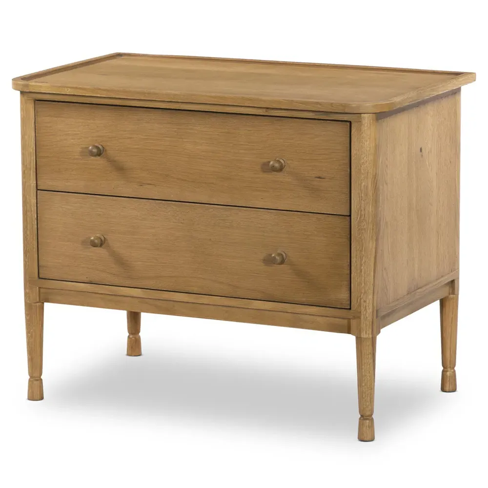 Franny Nightstand - Saddle Brown, Oak