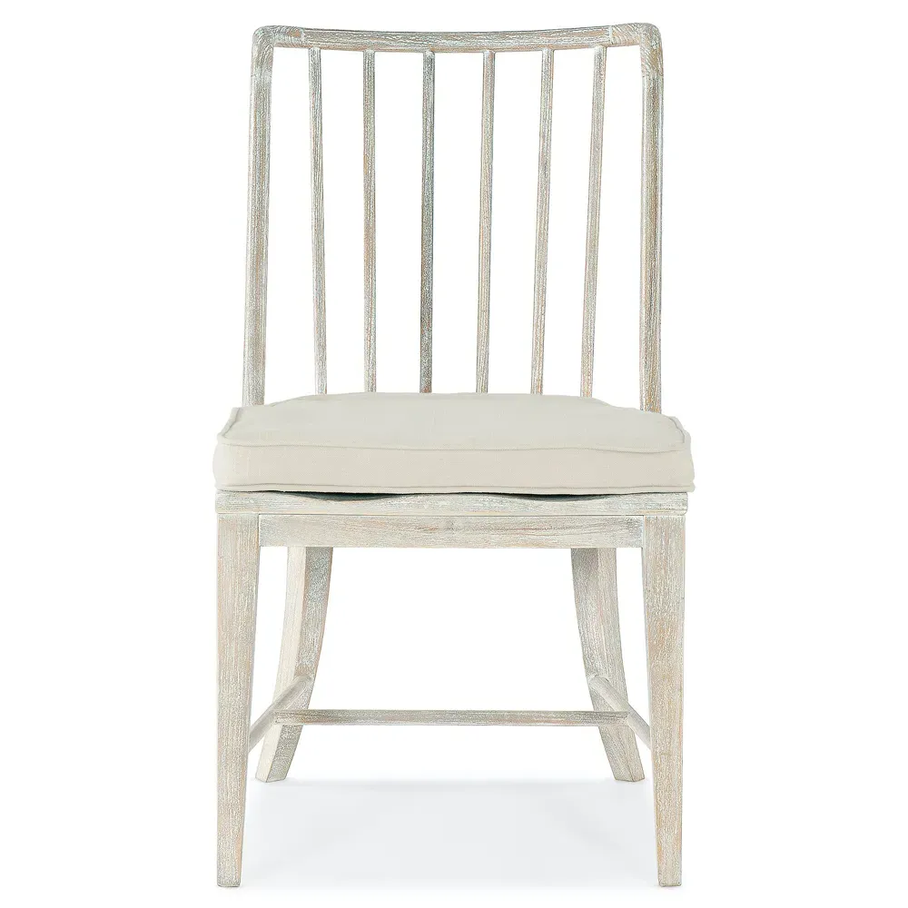 Freddie Spindle Dining Side Chair - White, Beech Wood image