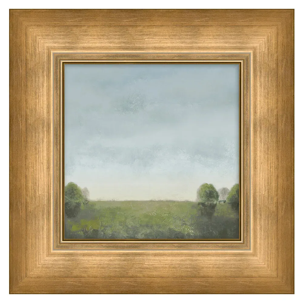 French Country Landscape Painting - Blue, Canvas image