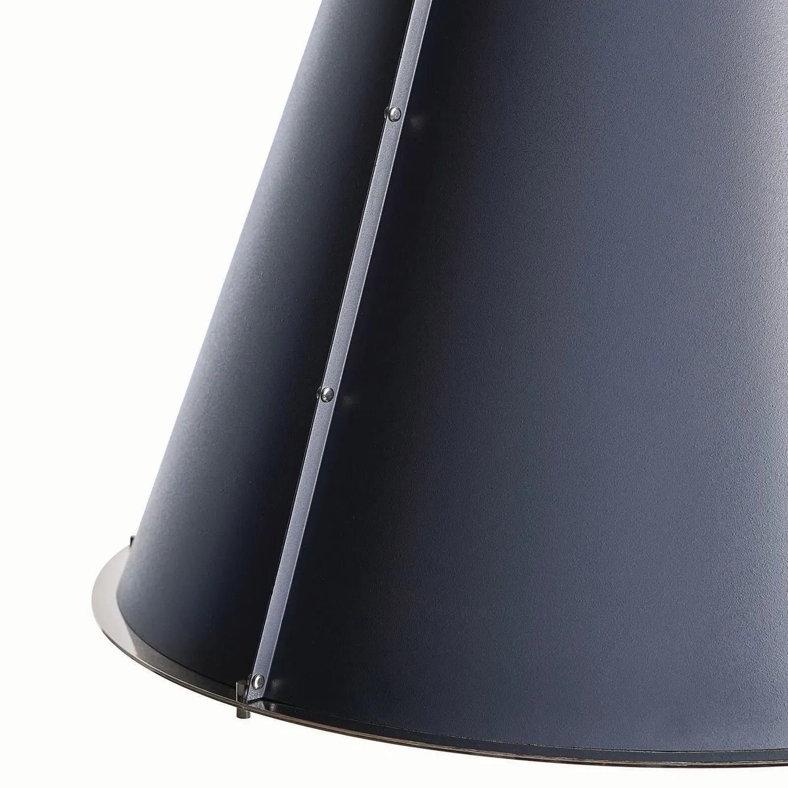 French Maid Large Cone Shade Chandelier - Blue, Steel