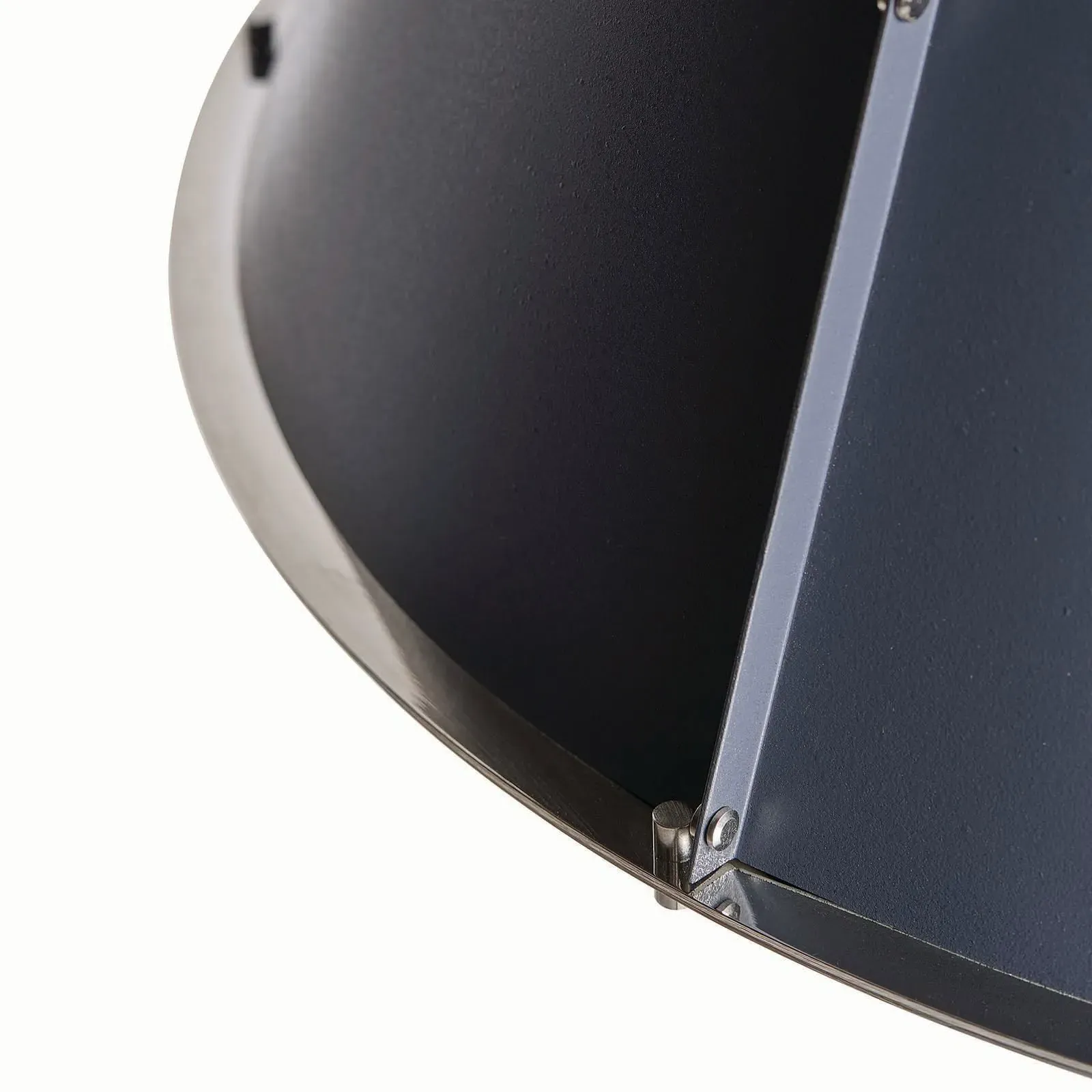 French Maid Large Cone Shade Chandelier - Blue, Steel