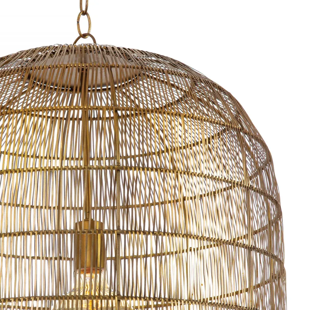 Fresco Single Pendant Light - Brass, Iron
