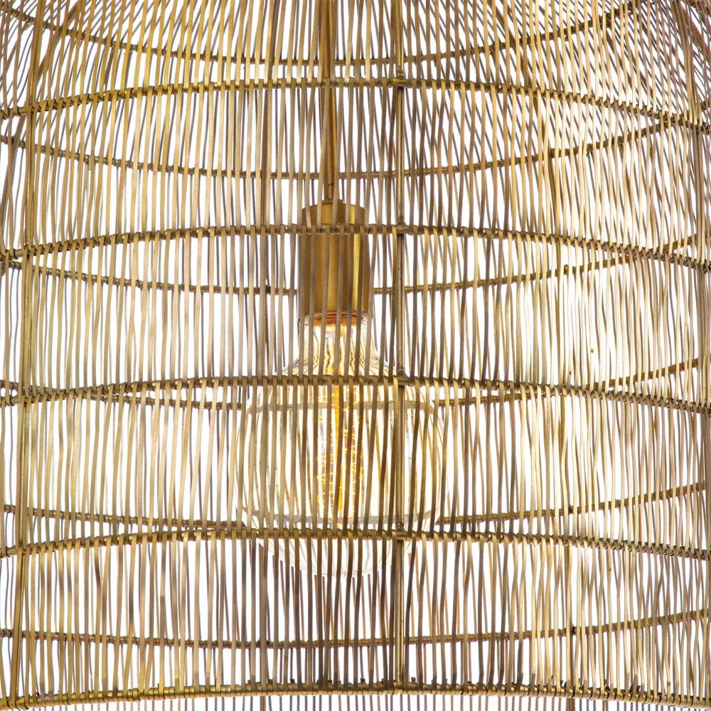 Fresco Single Pendant Light - Brass, Iron