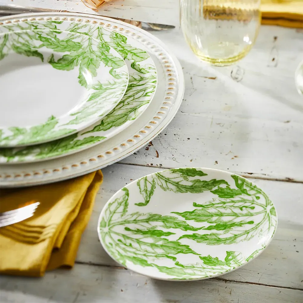 Freya French Canape Plate Set of 4 - White, Porcelain