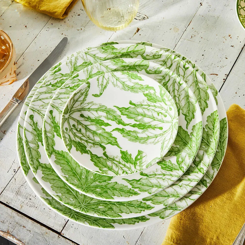 Freya French Canape Plate Set of 4 - White, Porcelain