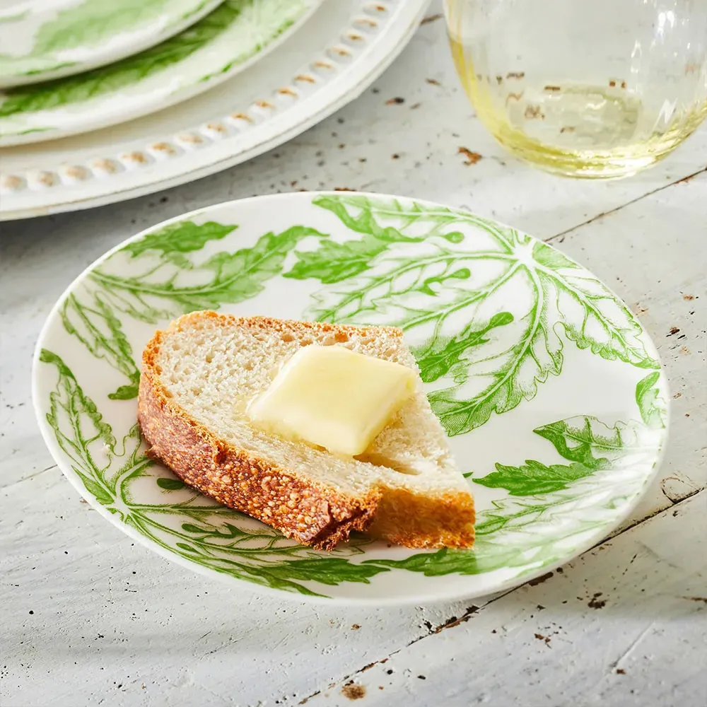 Freya French Canape Plate Set of 4 - White, Porcelain