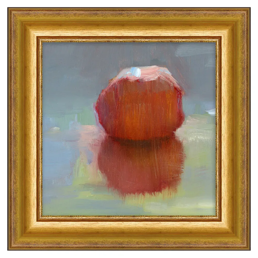 Freya French Red Fruit Gold Frame Painting - Red