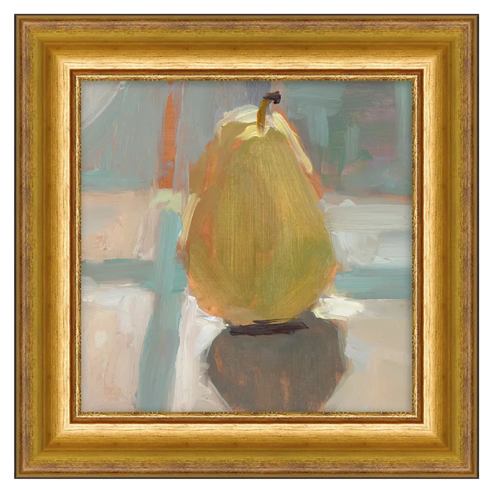 Freya French Yellow Fruit Gold Frame Painting - Yellow