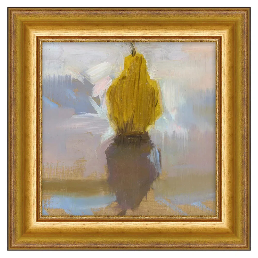 Freya French Yellow Fruit Gold Frame Painting - Yellow
