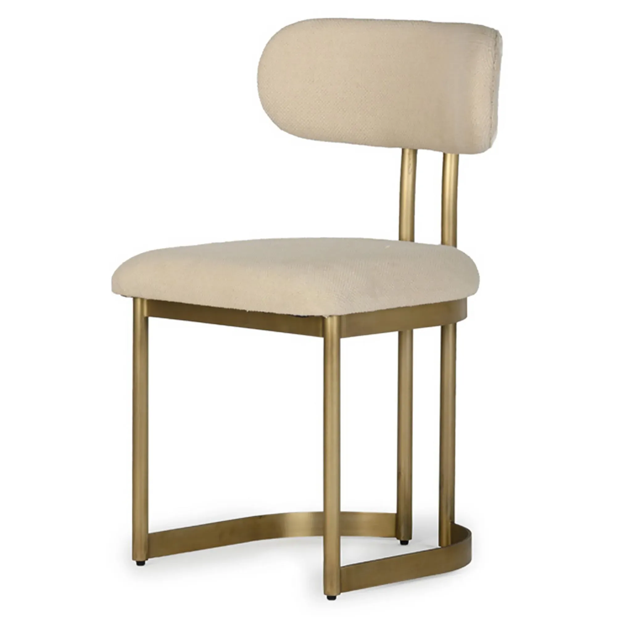 Freya Upholstered Dining Chair - Cream image