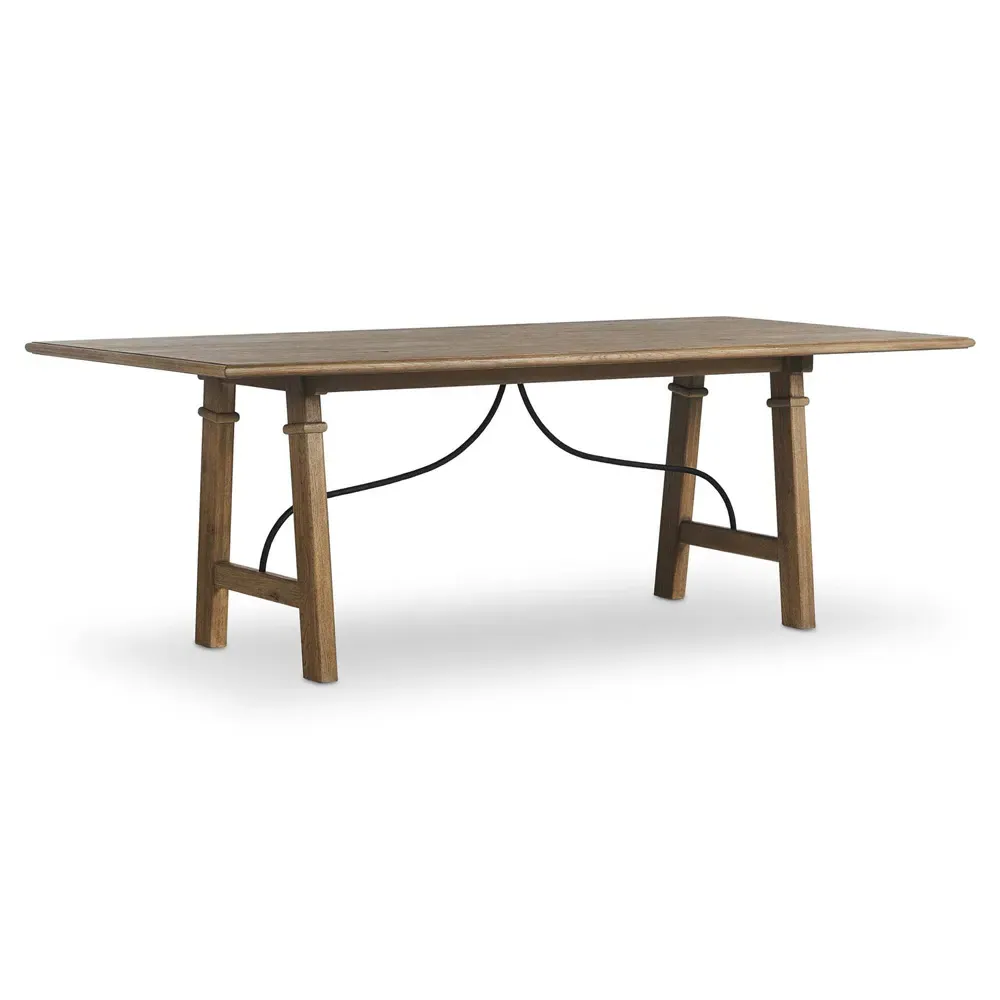 Fritz 86" Dining Table - Brown, Oak