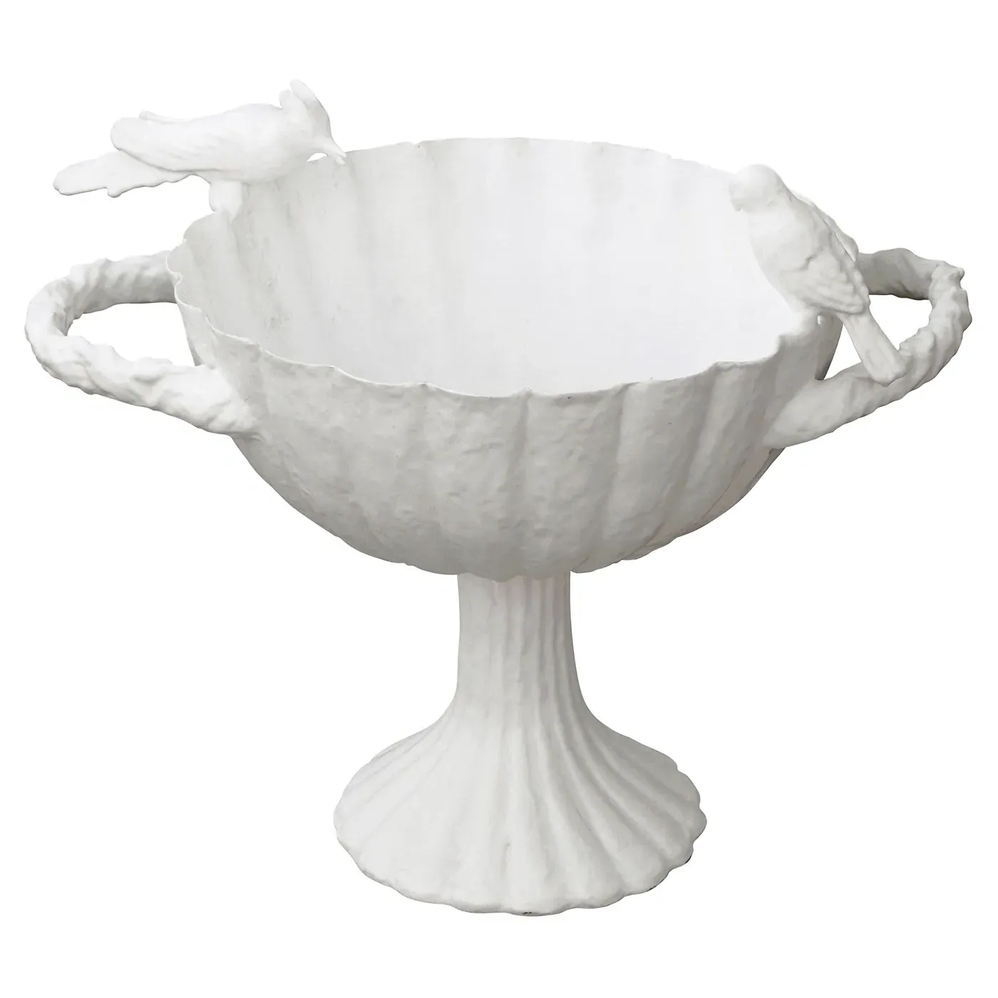 Frost White Bird Bowl - White, Resin image