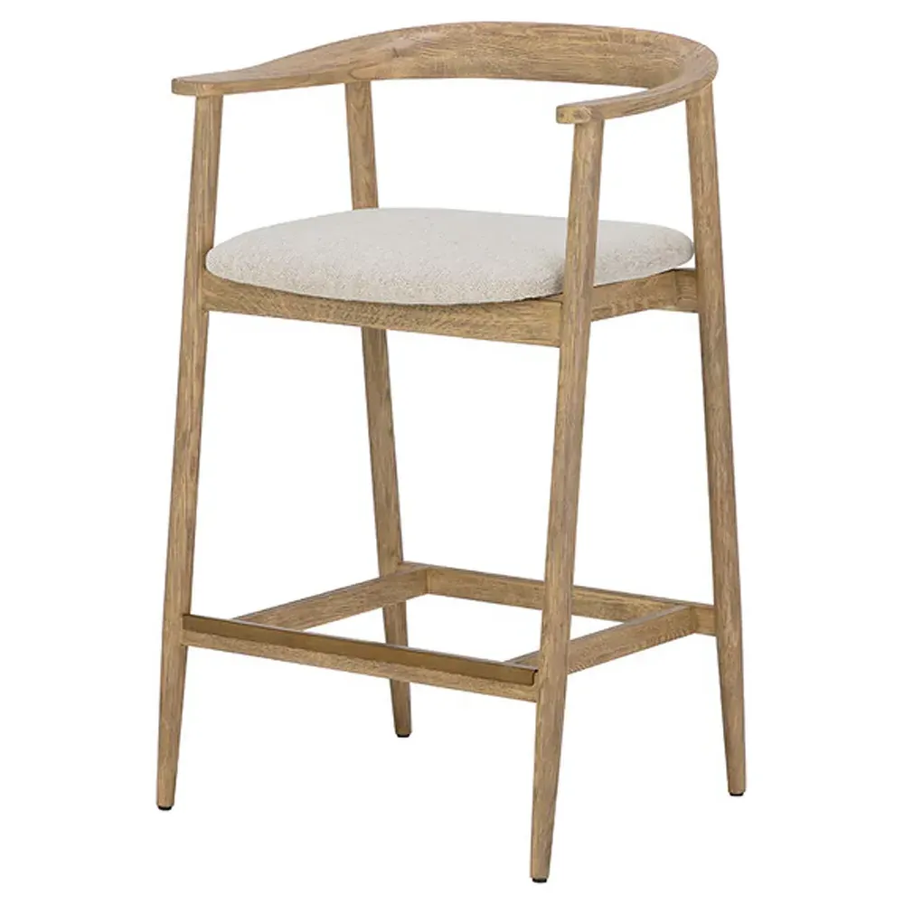 Fulford Counter Stool - Cream, Oak