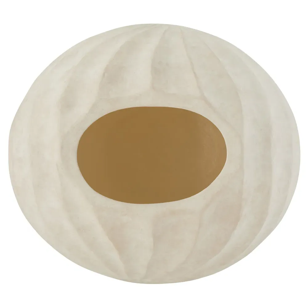 Fullbright Textured Table Vase - Cream, Terracotta