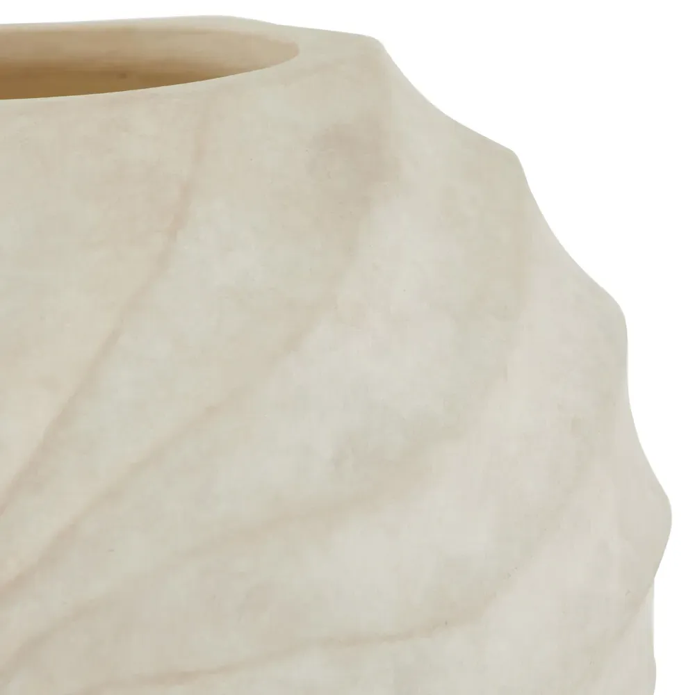 Fullbright Textured Table Vase - Cream, Terracotta