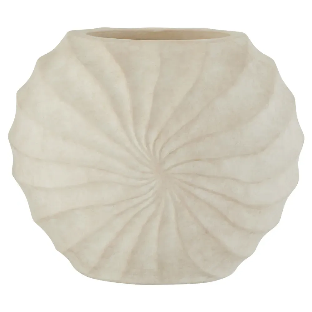 Fullbright Textured Table Vase - Cream, Terracotta image