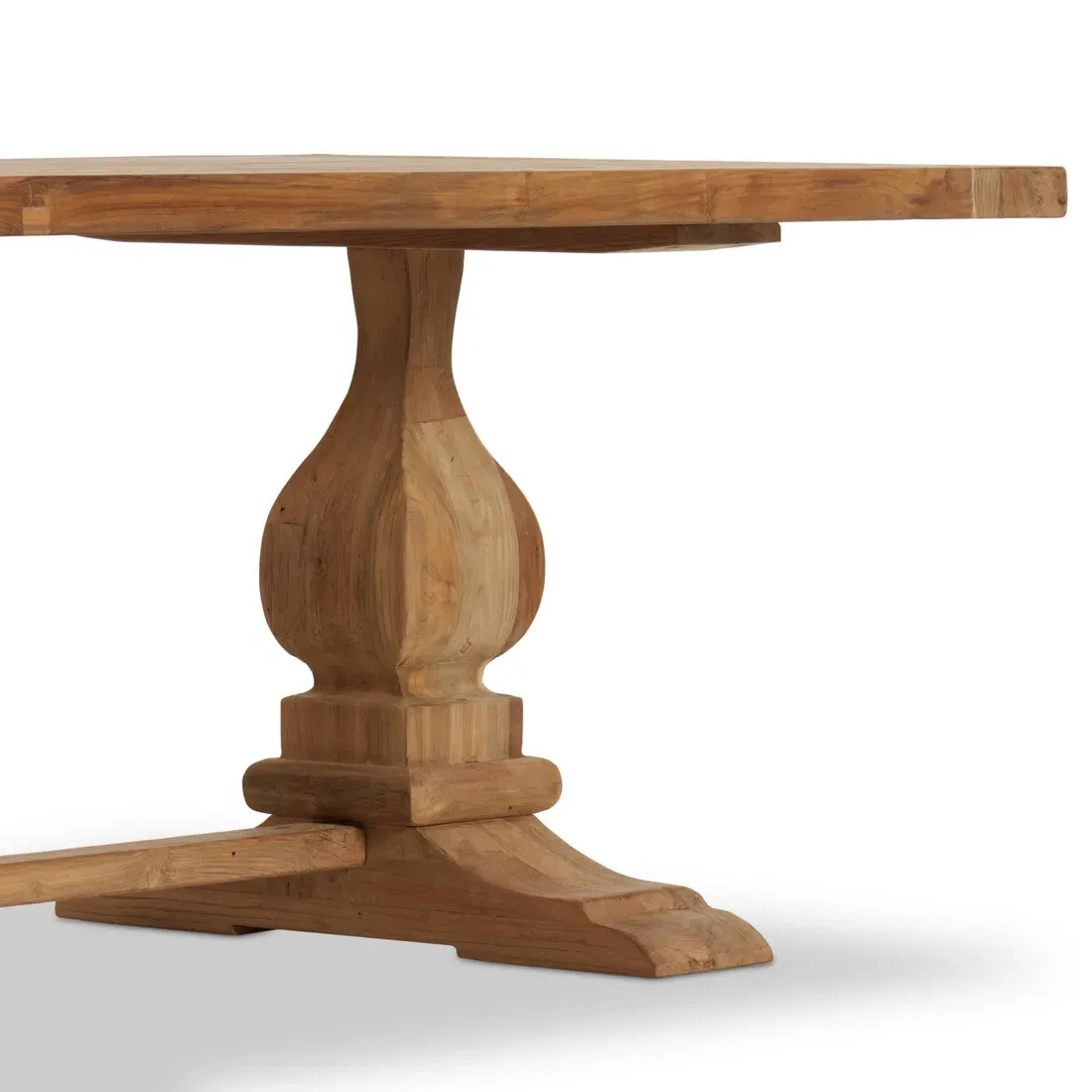 Fynn Outdoor Dining Table - Natural, Reclaimed Teak
