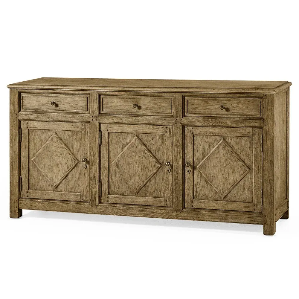 Gabin French Country Credenza - Brown, Oak