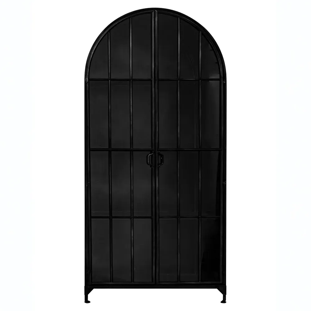 Gabriel Arched Display Case - Black, Iron