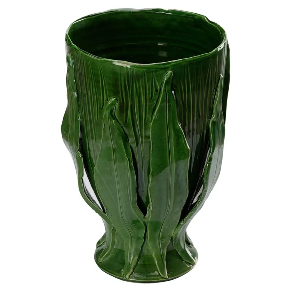 Gabriel Decorative Vase - Green, Ceramic