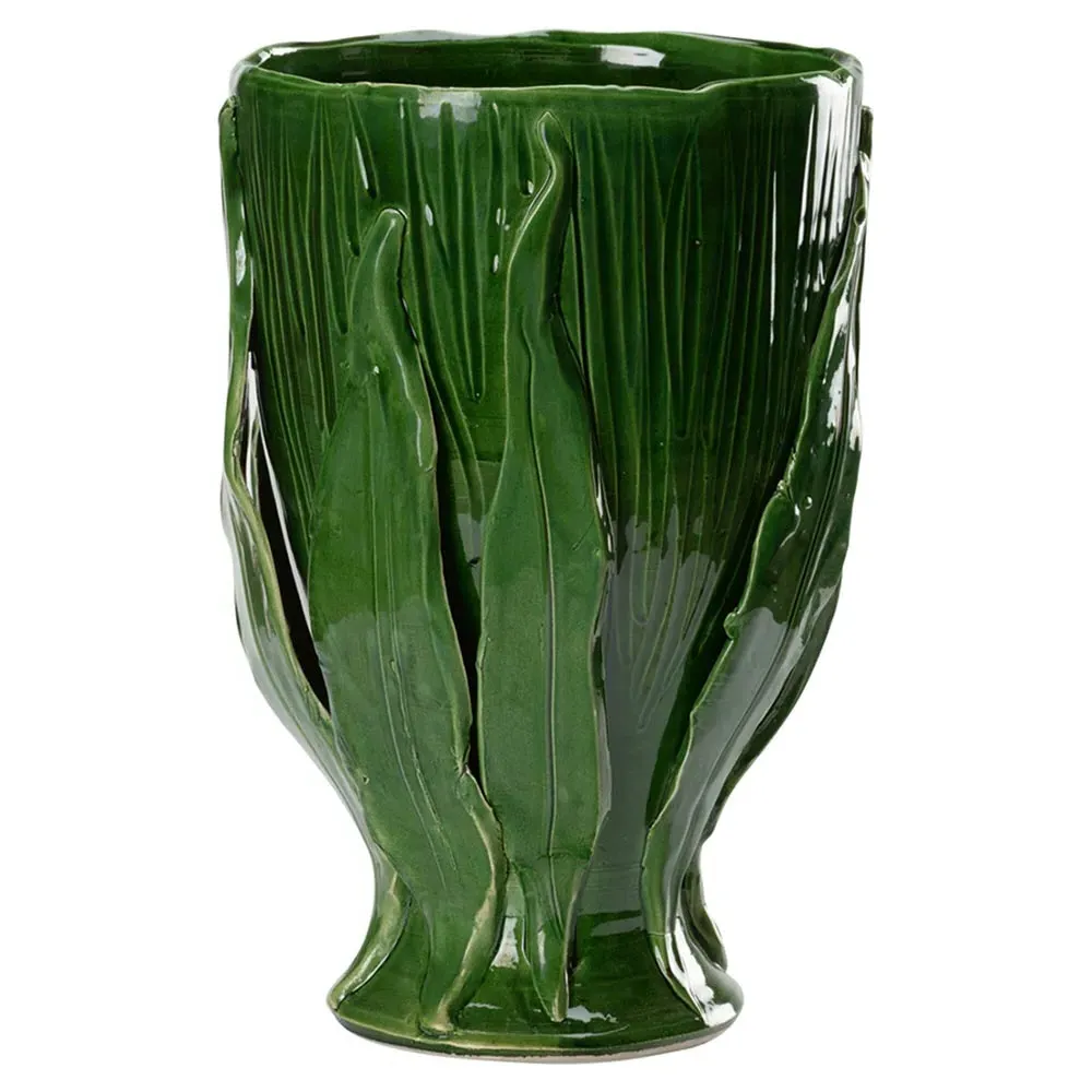 Gabriel Decorative Vase - Green, Ceramic