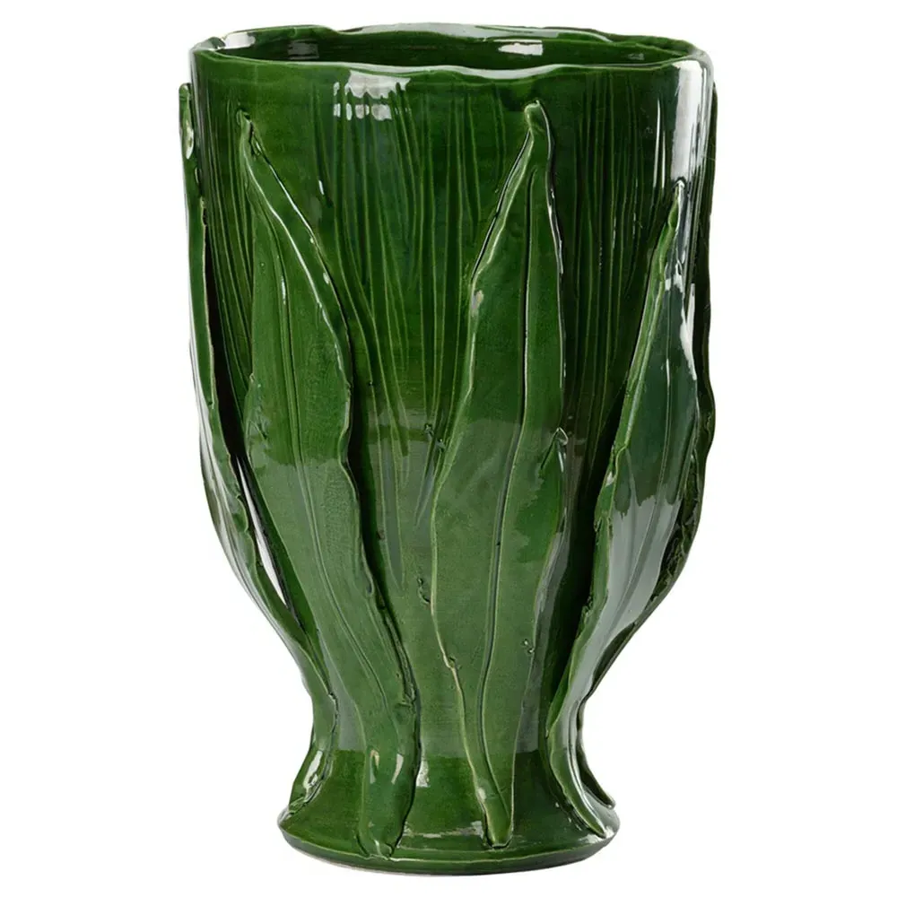 Gabriel Decorative Vase - Green, Ceramic