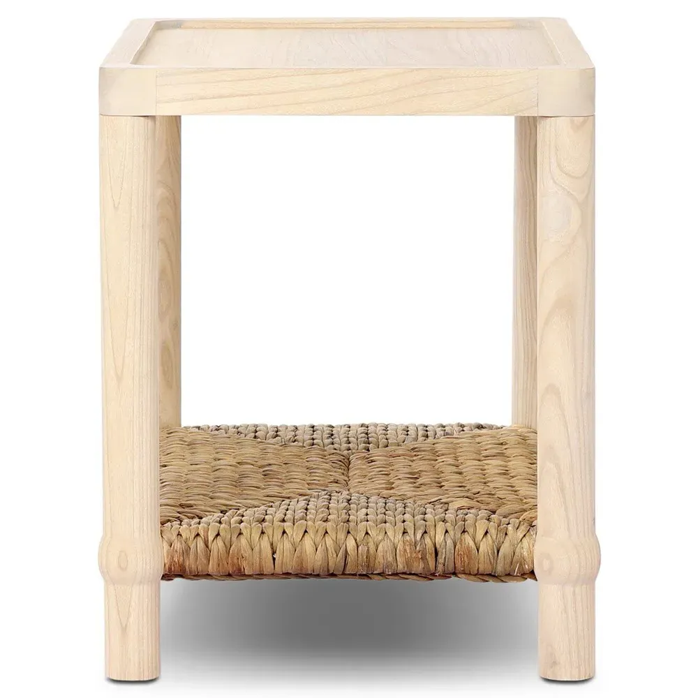 Gabriella End Table - Light Natural, Sungkai Wood