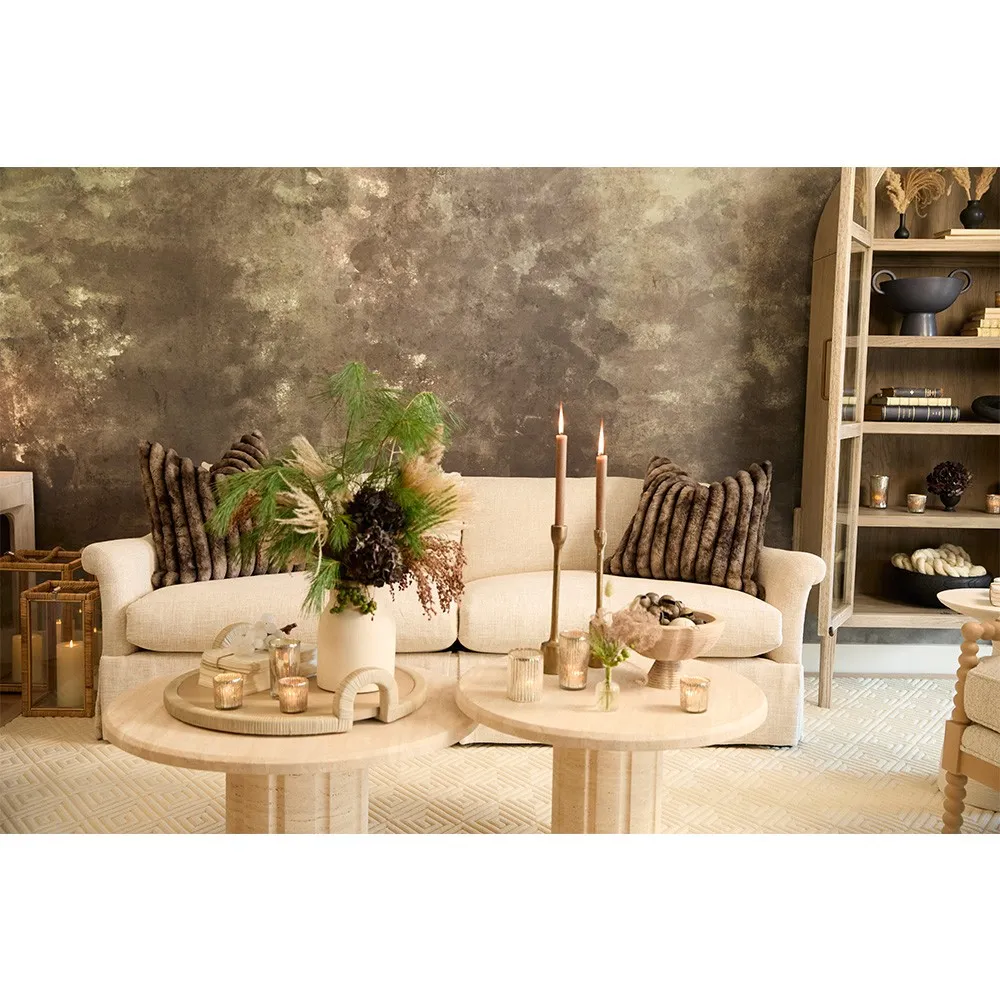 Gaia Large Lantern Candleholder - Natural, Rattan