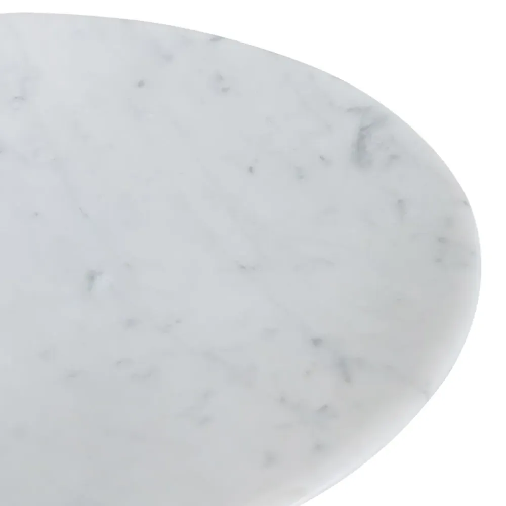 Galeria Decorative Bowl - White, Marble