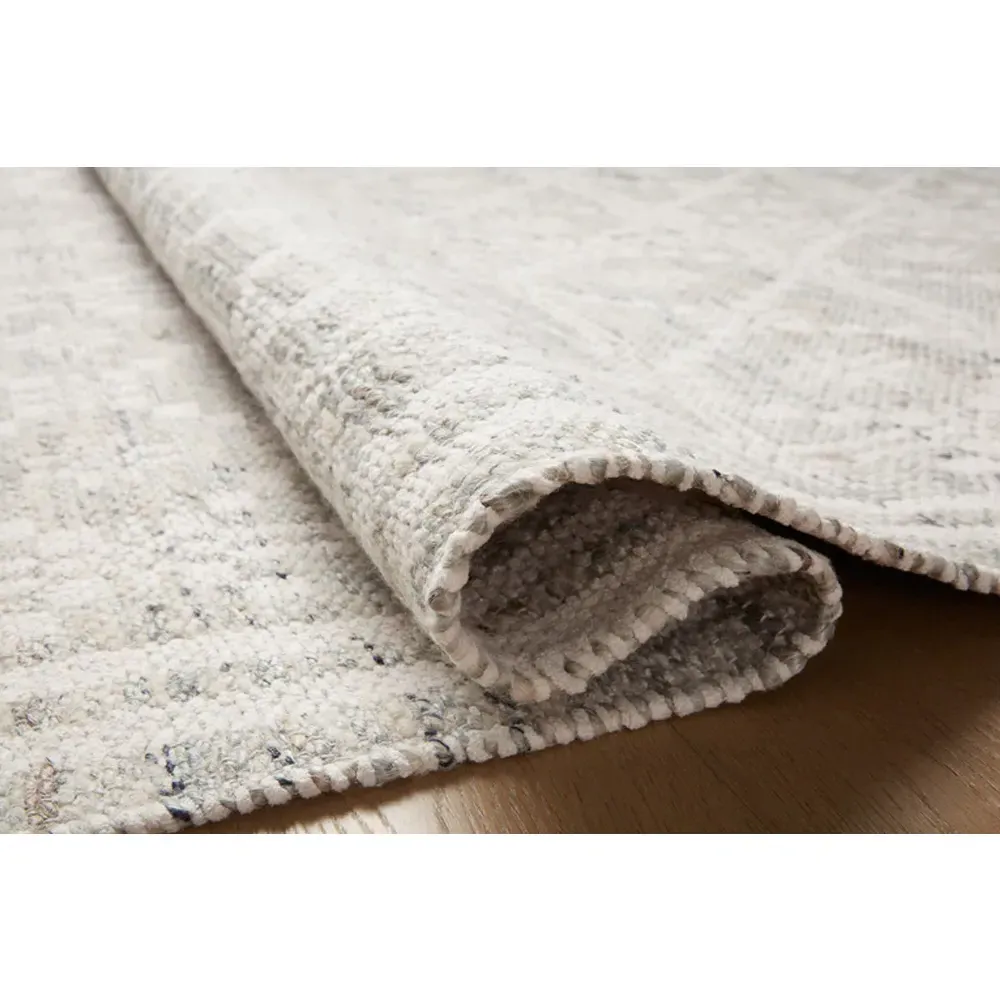 Galiana Diamond Reversible Jute Rug Runner - Grey