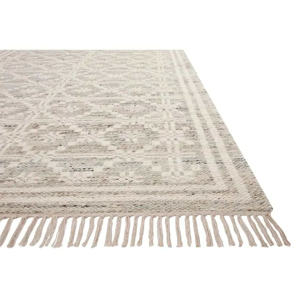 Galiana Diamond Reversible Jute Rug Sample - Grey