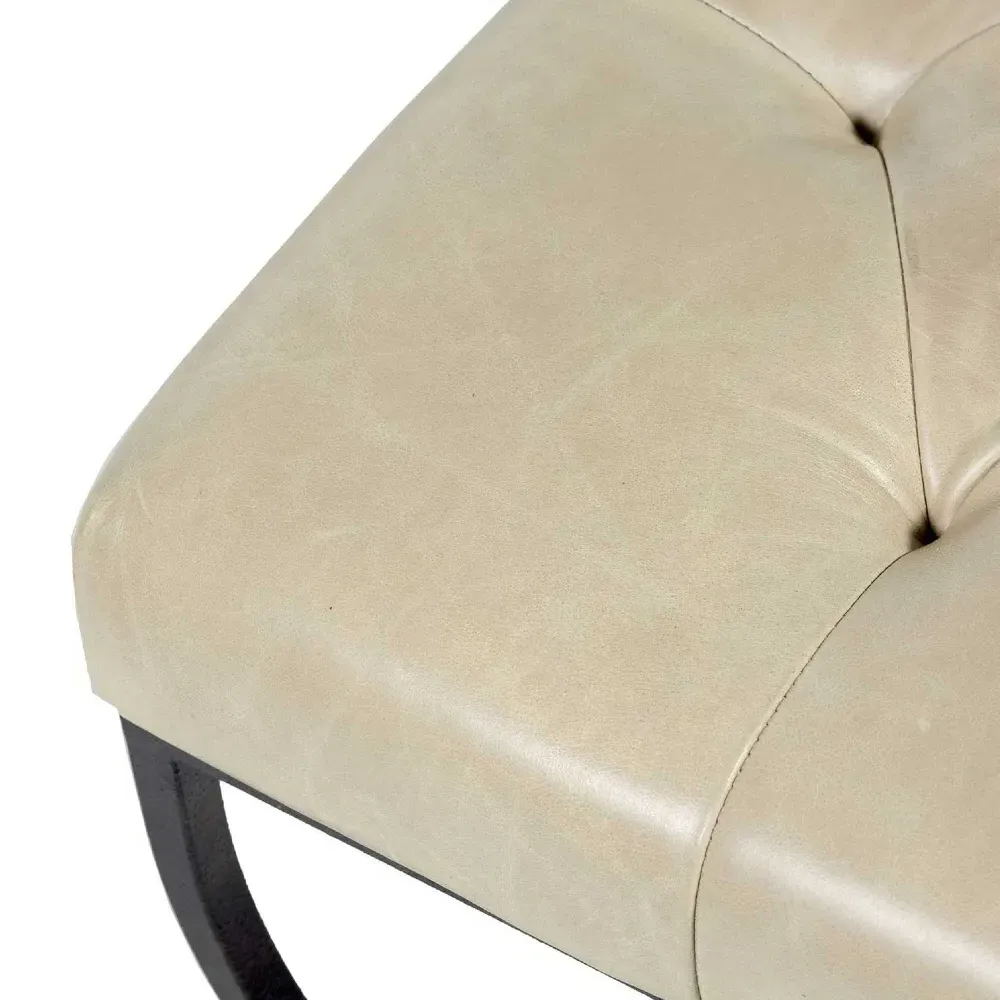 Galvin Tufted Stool - Grey, Iron