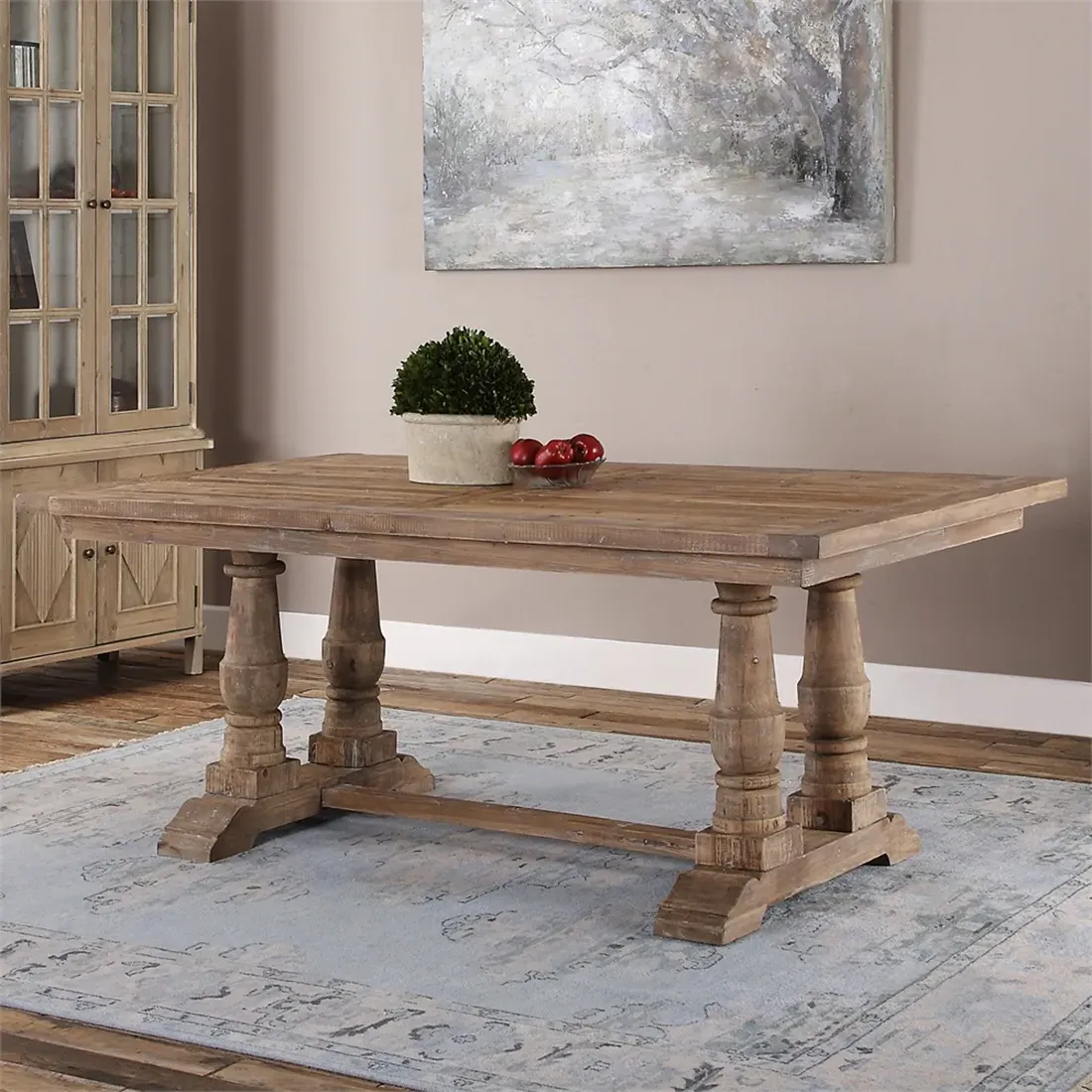 Gamble Reclaimed Fir Dining Table - Brown